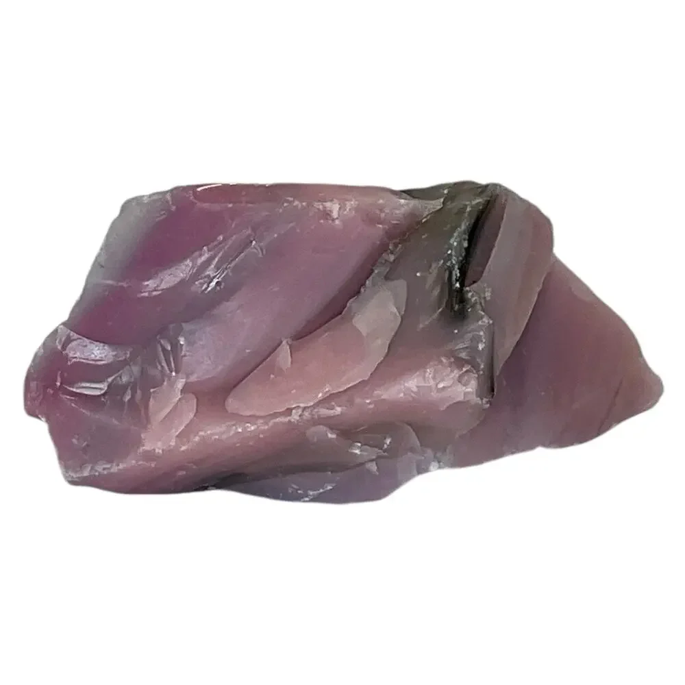 Pink Lavender Layered Art Glass Cullet Glowing‎ Manganese Slag Glass #5GL162